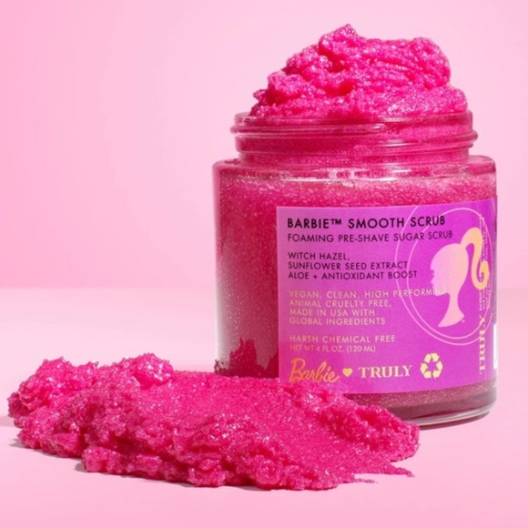 New Truly Barbie™ Smooth Scrub Foaming Pre Shave Sugar Scrub - Picture 2 of 6